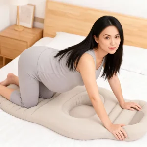 In Stock PVC Flocking Inflatable Cushion Suitable for Pregnant Women to Relieve Soreness Belly Cushion Inflatable Cushion