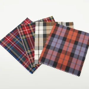 In Stock Soft Heavyweight Yarn Dyed Polyester Rayon Fabric Price Tartan Cloth for Boys Girls School Wear