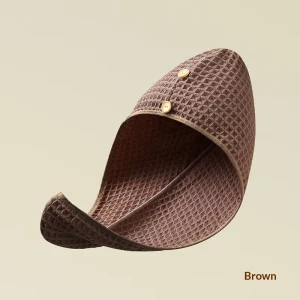In stock Double sided Waffle Breathable Absorbent Hair Drying Cap Universal Women’s Headscarf Fashionable Towel Available