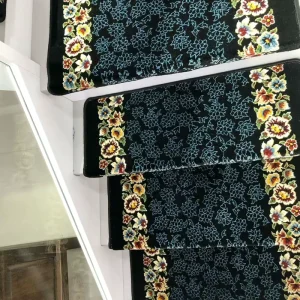 Indoor Fireproof Non Slip Handmade Cushioned Floral Persian Style Home Commercial Prayer Carpet Tiles Stair Runner Rugs