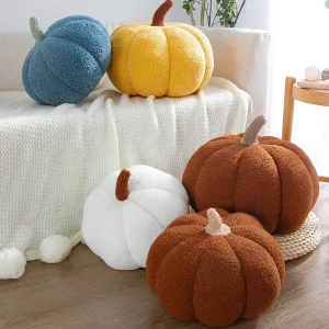 Indoor Home Decor Creative Quirky Floral Pattern Halloween Pumpkin Throw Pillow for Sofa Bed Room Modern Style