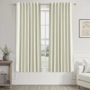 Indoor Living Room Linen Fabric Tulle Curtains Eco Friendly Waterproof French Window