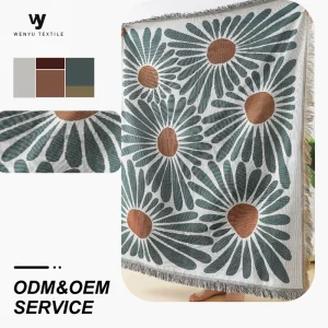 Indoor Ornament Jacquard Woven Tapestry 55Poly 45Cotton Wall Cloth