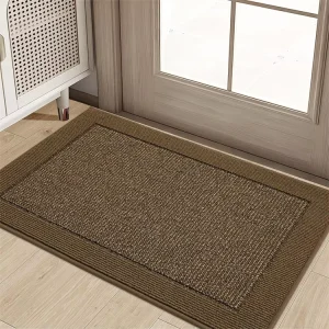 Indoor Tufted Loop Pile Door Mat 24″ X 36″ Dirt Trapper Non Slip Entryway Rugs Washable Low Profile Welcome Mat