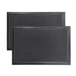Indoor and Outdoor Dirt Trapping Front Entryway Rubber Door Mats