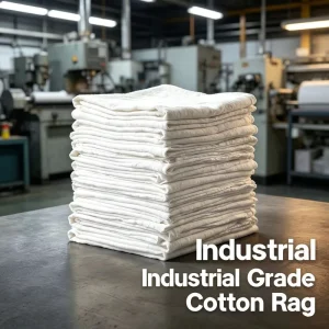 Industrial 100% Cotton Wiping Rags Oil Absorbent Eco-Friendly Lint-Free Rags Machine Industry Marine Recycled Cloths