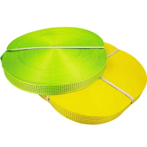 Industrial 100% Polyester Webbing Rolls 2″ 6″ Custom Logo Lifting Sling Straps Heavy Duty 1T 10T WLL High Tensile Belt