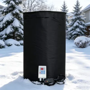 Industrial Black 55 Gallon Drum Heater Corded Electric 120V 1500W Portable Waterproof Oxford Fabric Nichrome Alloy