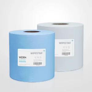 Industrial Blue Large Roll Cleaning Cloth PP Wood Pulp Material 870 Pcs Roll Cleaning and Oil Absorbing Wiping Cloth