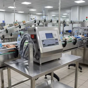 Industrial CIJ Inkjet Printer Production Date Batch Number Coding Machine for Plastic Tube Glass Bottles