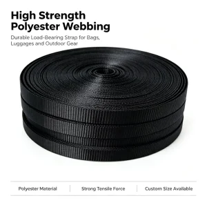Industrial Grade CE Certified 100% Polyester Webbing Roll 1000kg Custom Size High Tenacity Strap Supply