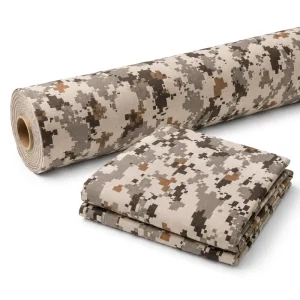 Industrial Grade Camo Printed Poly Cotton Cloth Wear Resistant Textile For Heavy Duty Workshop Workwear