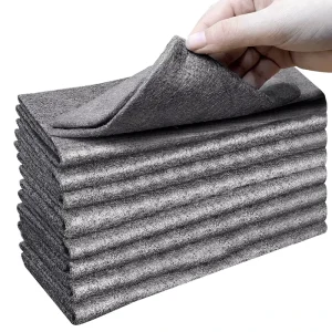 Industrial-Grade Magic Towel Thick Microfiber Cloth for Grease Removal in Kitchen & Auto Shops Heat-Resistant Cleaning Cloths
