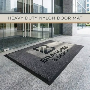 Industrial Grade Nylon Entrance Door Mats High Traffic Washable Non slip Rubber Backing Floor Mats