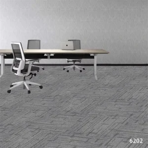 Industrial Grade Striped Carpet Tile Durable Modular Flooring for Shopping Mall Airport Lounge Room Floor Rug