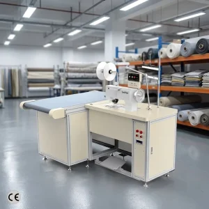 Industrial Heavy Duty Curtain Side Border Bottom Hemming Machine Computerized Textile Edging Equipment CE Certified LCD Touch