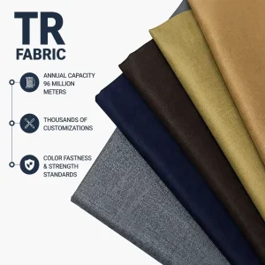 Industrial Laundry Durable Eco-Friendly Anti-Static Stretch Twill Polyester Viscose Fabric for Hotel Housekeeping Home Textiles