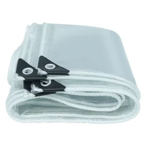 Industrial Mesh Fabric Warp Knit Plain Style PVC Laminated Coating Medium Weight Tear Resistant Woven Tarpaulin 100% Polyester