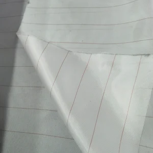 Industrial Nonwoven Knitted Peel Ply Fabric Striped Plain Patterns Metallic Feature for Vacuum Infusion Process