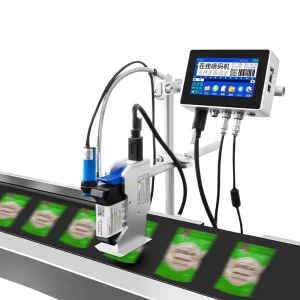 Industrial Online Inkjet Printer for Food Label Printer Date Batch Number Assembly Line Continuous Feed Coding Machine