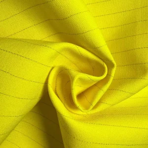 Industrial Protective Clothing Woven Twill Antistatic Polyester Cotton Flame Retardant Workwear Fabric for