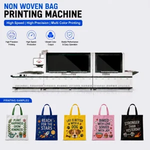 Industrial Textile Bag Printer High Resolution Digital Printing Machine for Non Woven Fabric Bag Branding
