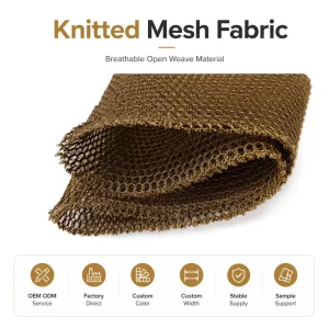 Industrial Use Knitted Mesh Fabric Polyester Open Weave Breathable Durable Filter And Lining Material Supplier