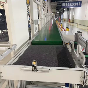 Industrial White Food Grade Processing PU PVC Conveyor Belt Assembly Line