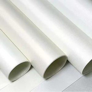 Industrial White Matte 1.2m Plain Weave PTFE Fiberglass Fabric Heat Resistant Cloth for Conveyor and Food Processing