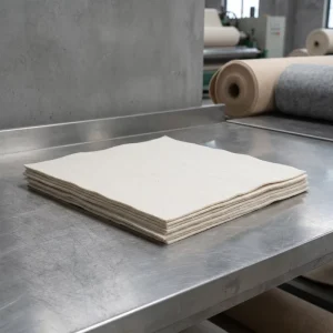 Industrial Wool Felt Abrasion Resistant Oil Absorbing Custom Thickness Wool Pad
