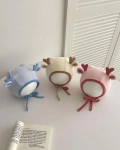 Infant Beanie Hat for Spring and Autumn Daily Casual Use Baby Hat with Ear Protection Cotton Spandex Skin-Friendly