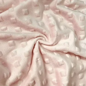 Infant Blanket Fabric Ultra soft Polyester Embossed Baby Plush square Velvet Material
