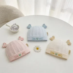 Infant Hat Baby Bonnet Newborn Clothing Spring and Summer Style Lightweight Suitable for All Seasons Cute Design
