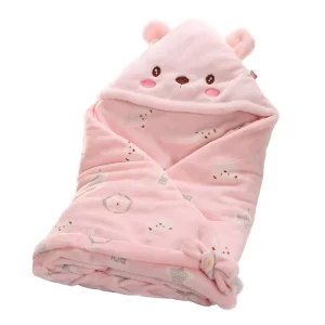 Infant Wrap Keep Warm Cartoon Pattern Newborn Baby Swaddle Blanket