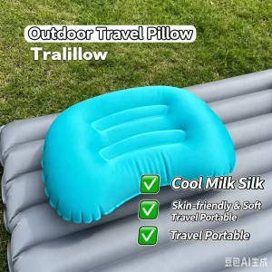 Inflatable Moon Pillow Ultra Soft Waterproof Portable Round Air Cushion Lazy Sofa for Outdoor Camping Beach Travel Patio Lawn