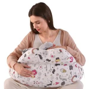 Inflatable Nursing Pillow for Breastfeeding Travel Baby Feeding Cushion for Mom Support