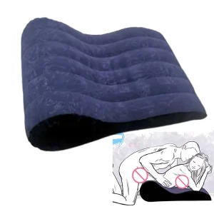 Inflatable Sofa Pillow Bed, Knitted Eco Friendly Deeper Position Body Support Rest Cushion for Adults