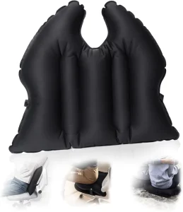 Inflatable TPU Seat Cushion Lumbar Support Pillow Curved Design Customizable Size Color Lightweight Waterproof Outdoor Camping