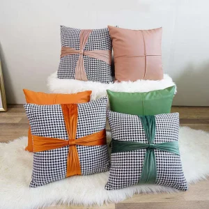 Innermor Customized Square Modern Style Tufted Soft Woven Throw Pillows Case Cushion Cover Character for Living Office Home