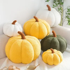 Ins Cute Soft Plush Pumpkin Pillow Cartoon Sofa Cushion Fresh Home Decor