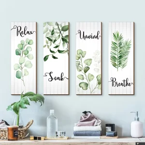 Inspirational Scenic Bamboo Wooden Tapestry Wall Art for Bedroom Relaxing Breathing Fresh Artistic Hanging Ornament
