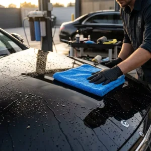 Instant Absorbent Edgeless Coral Fleece Car Wash Towel Thickened Microfiber Drying Cloth for Professional Car Care Shop