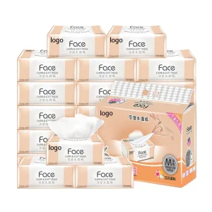 Interfold Facial Tissue Paper for Face Cleaning and Hand Towel Virgin Wood Pulp Soft Absorbent Bulk