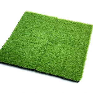 Interlocking 30x30cm Artificial Grass Deck Tiles Realistic DIY UV Resistant Synthetic Turf Mat for Outdoor Balcony Garden