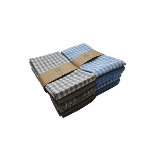 International Popular Color Classic 100% Cotton Woven Eco-Friendly Disposable Quick-Dry Kitchen Towel Three Piece Set In Stock