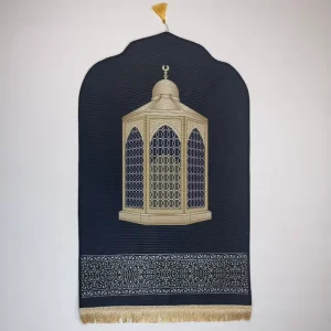 Irregular Arch Islamic Lantern Print Prayer Rug Tassel Worship Mat Non slip Printed Thick Floor Carpet for Home Pray Decor