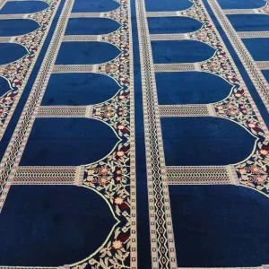Islamic Custom Design Nylon Printed Worship Prayer Mat Turkey Prayer Hall Wall to Wall Muslim Carpet Masjid Mosque Carpet
