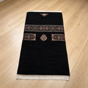 Islamic Luxury Cushioned Memory Foam Muslim Prayer Rug Mat Polyester Material Antimicrobial Non Slip Washable Travel Home Use