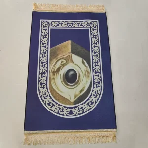 Islamic Polyester Flannel Muslim Worship Mat Non Slip Foldable Portable Antimicrobial Pet Friendly Prayer Mat Factory