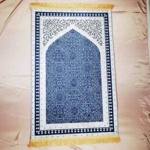 Islamic Polyester Prayer Mat Muslim Prayer Rug Washable Anti Slip Home Worship Carpet